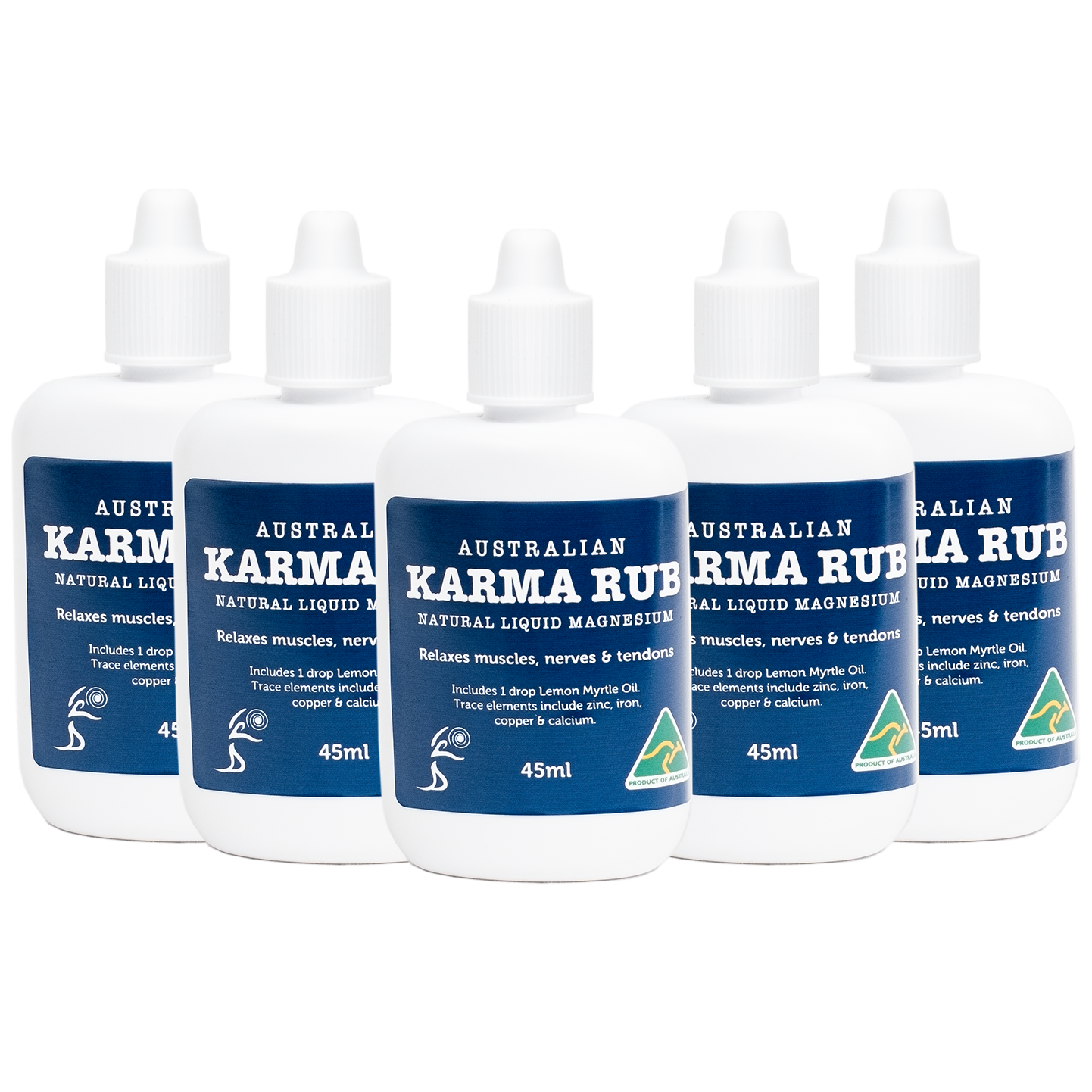 5 x 45ml Karma Rub Magnesium